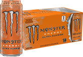 Monster Energy Ultra Sunrise, Sugar Free Energy Drink, 16 Fl Oz | Pack of 15