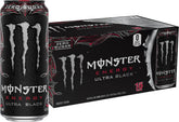 Monster Energy Ultra Black, Sugar Free Energy Drink, 16 Ounce | Pack of 15