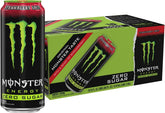 Monster Energy Zero Sugar Strawberry Shot, Green, Original, Sugar Free Energy Drink, 16 Ounce (Pack of 15)