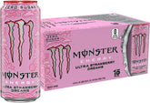 Monster Energy Ultra Strawberry Dreams, Sugar Free Energy Drink, 16 Ounce | Pack of 15