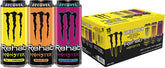 Monster Energy Rehab LPWBT, Variety Pack, Energy Iced Tea, 15.5 Ounce | Pack of 15