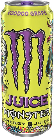 Monster Energy Juice Voodoo Grape, Energy + Juice, Energy Drink, 16 Ounce (Pack of 15)