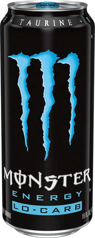 Monster Energy, Lo-Carb Monster, Low Carb Energy Drink, 16 Ounce | Pack of 15