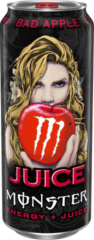 Monster Energy Juice Bad Apple, Energy + Juice, Energy Drink, 16 Ounce (Pack of 15)