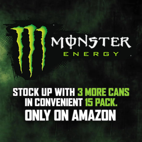 Monster Energy Drink, Green, Original, 16 Ounce | Pack of 15
