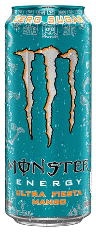 Monster Energy Ultra Fiesta Mango, Sugar Free Energy Drink, 16 Ounce | Pack of 15