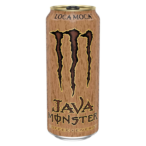 Java Monster Loca Moca, Coffee + Energy Drink, 15 Ounce | Pack of 12