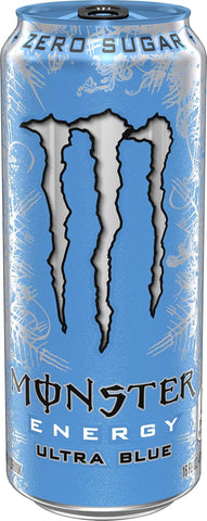 Monster Energy Ultra Blue, Sugar Free Energy Drink, 16 Ounce | Pack of 15