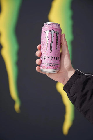 Monster Energy Ultra Strawberry Dreams, Sugar Free Energy Drink, 16 Ounce | Pack of 15