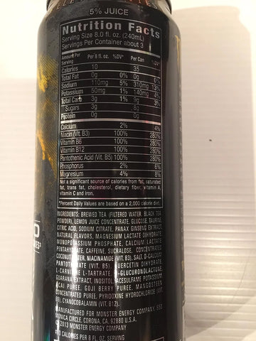 Monster Rehab Energy Drink, Tea Plus Lemonade, (Pack of 12)