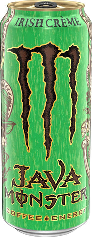 Java Monster Irish Crème, Coffee + Energy Drink, 15 Ounce | Pack of 12
