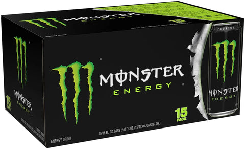 Monster Energy Drink, Green, Original, 16 Ounce | Pack of 15