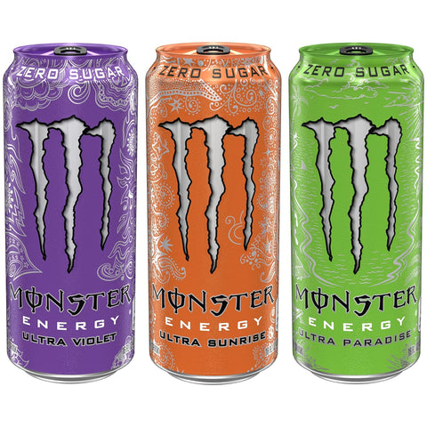 Monster Energy Ultra Variety Pack, POP, Sugar Free Energy Drink, 16 Ounce | Pack of 15