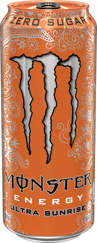 Monster Energy Ultra Sunrise, Sugar Free Energy Drink, 16 Fl Oz | Pack of 15