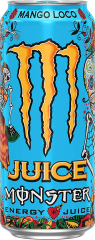 Monster Energy Juice Monster Mango Loco, Energy Drink, 16 Ounce | Energy + Juice, Pack of 15